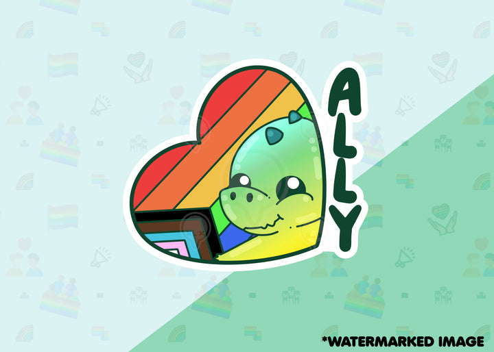 Ally Pride Dino - ChubbleGumLLC