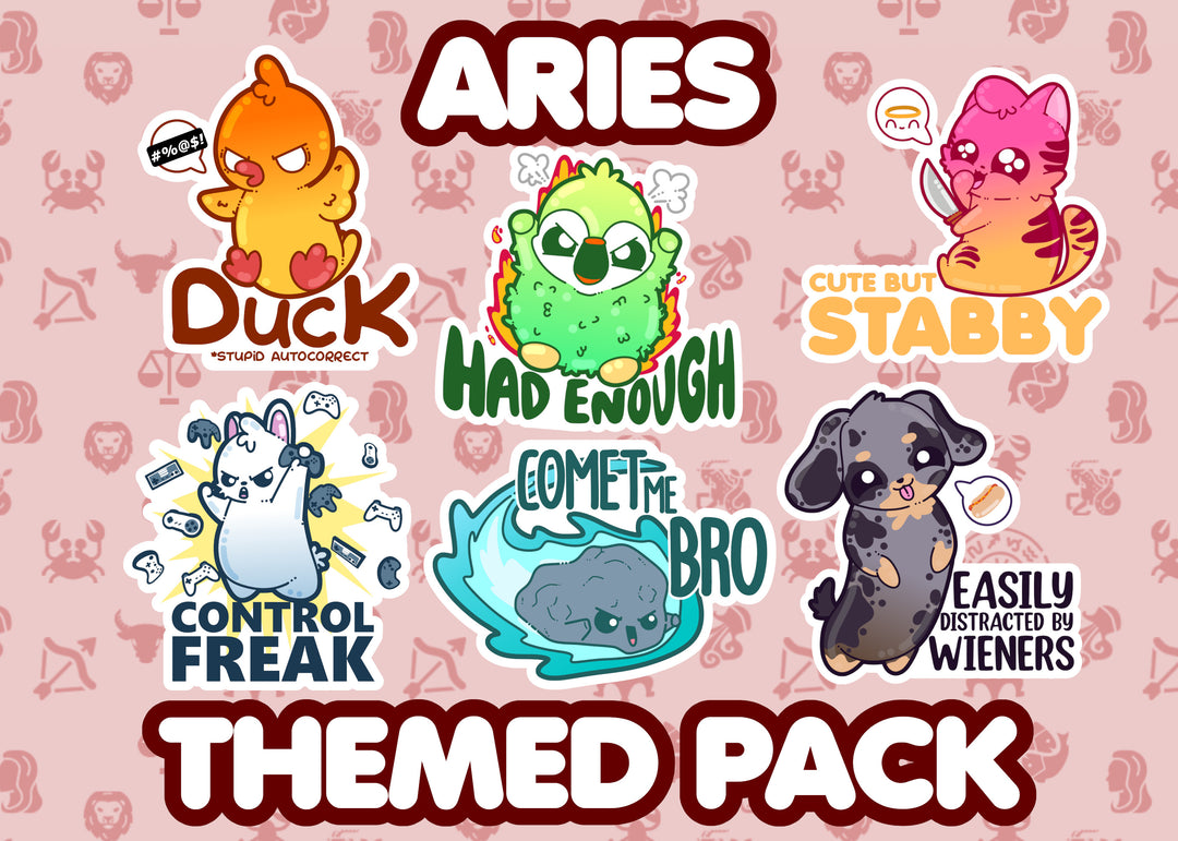 Aries Zodiac Themed Pack - ChubbleGumLLC