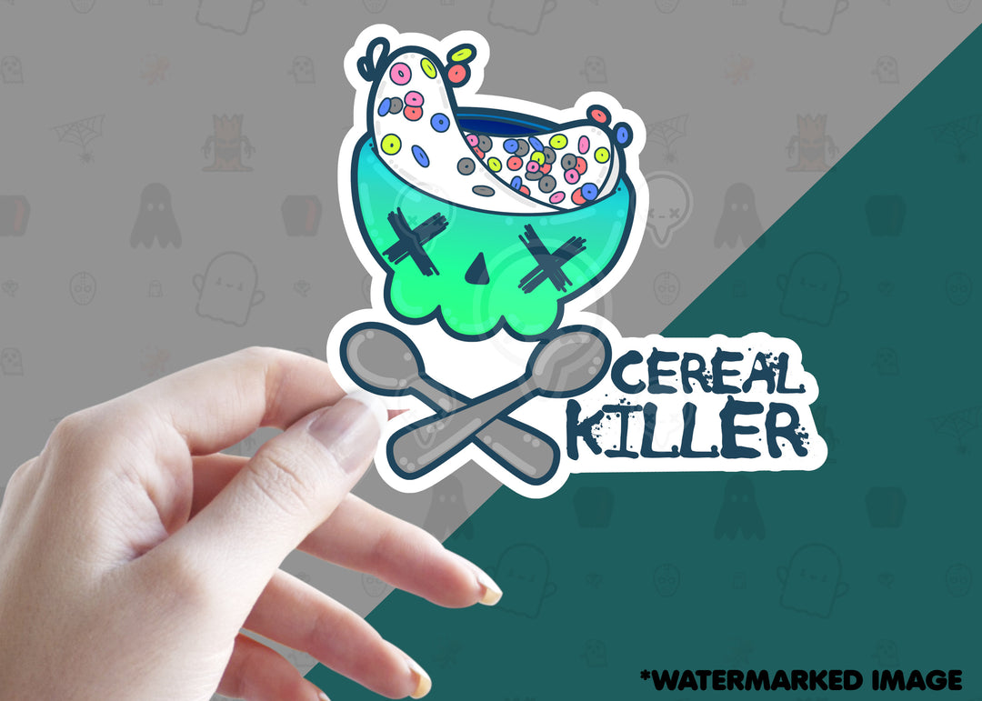 Mini 2'' Sticker - Cereal Killer - ChubbleGumLLC