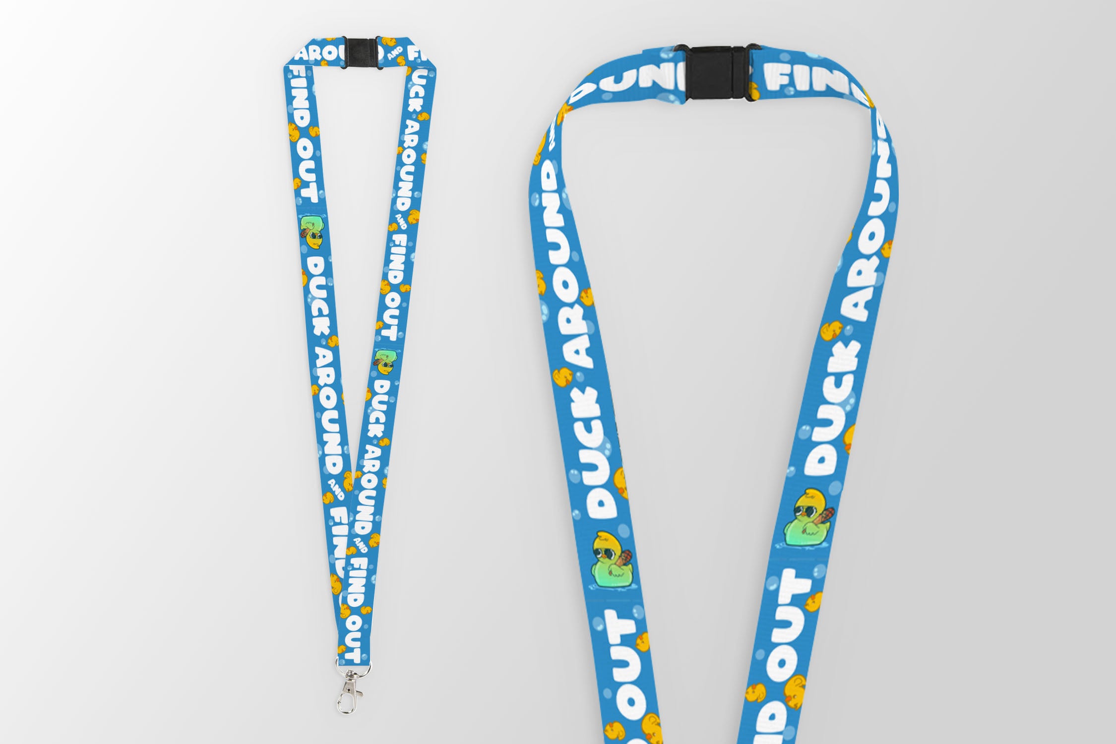 Duck Around and Find Out Lanyard - ChubbleGumLLC