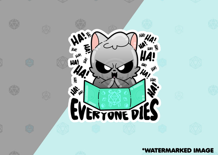 Mini 2" Sticker - Everyone Dies - ChubbleGumLLC