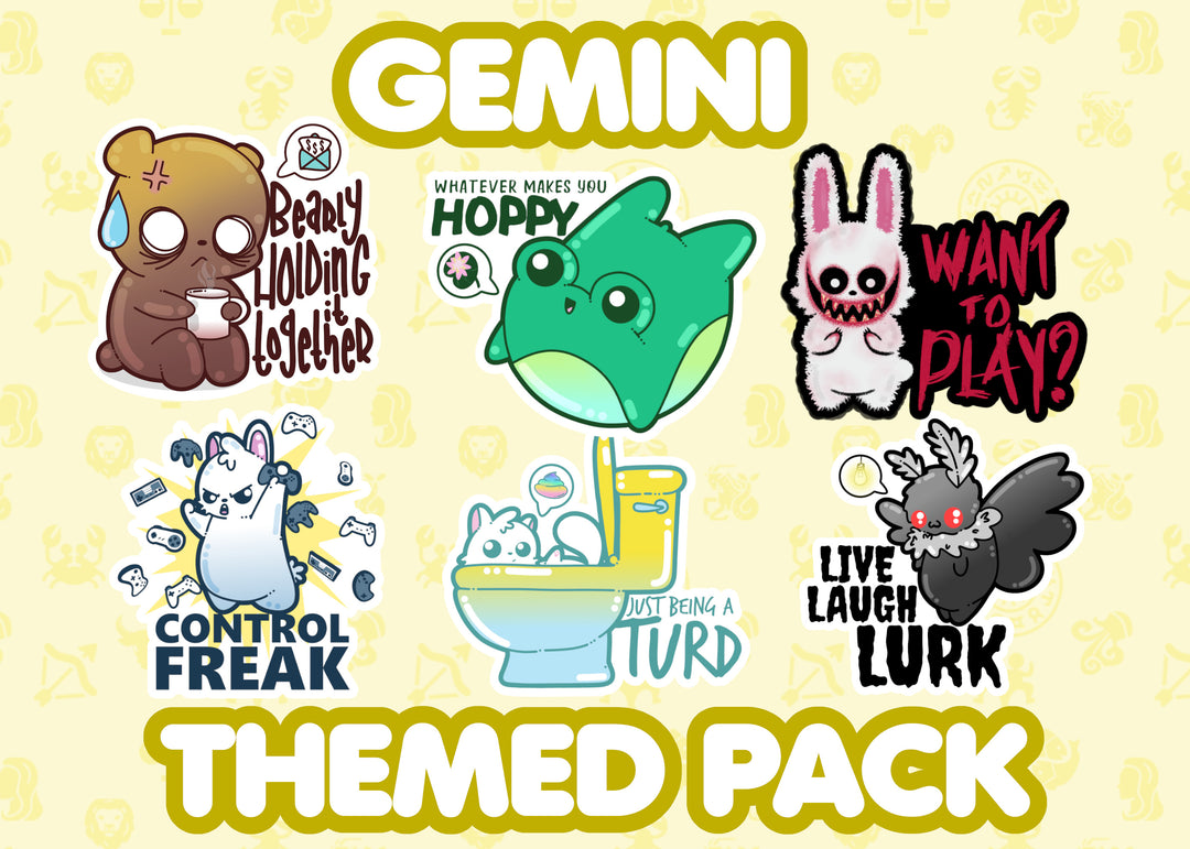 Gemini Zodiac Themed Pack - ChubbleGumLLC