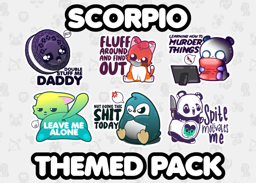 Scorpio Zodiac Themed Pack - ChubbleGumLLC