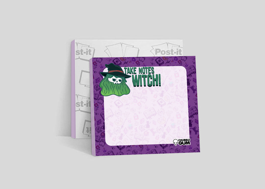 Sticky Note - Take Notes Witch - ChubbleGumLLC