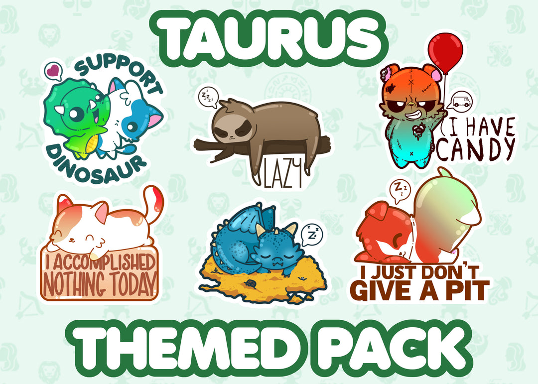 Taurus Zodiac Themed Pack - ChubbleGumLLC