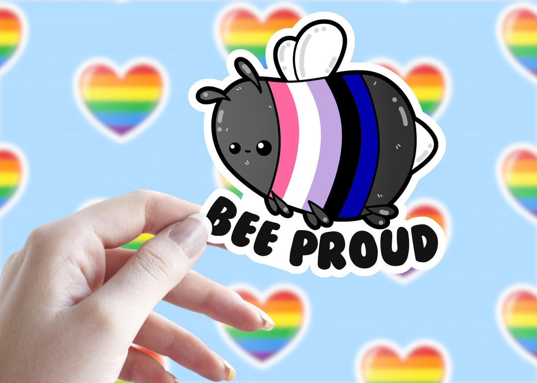 Genderfluid Bee Proud - ChubbleGumLLC