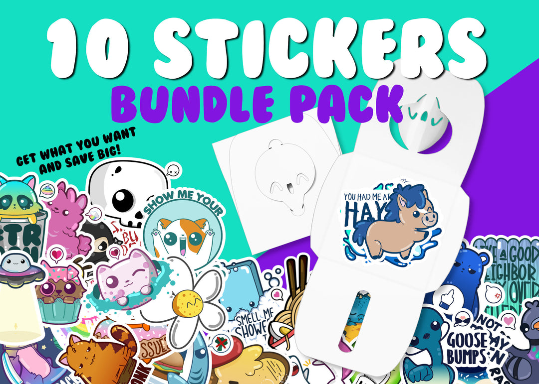 10 Sticker Pack - ChubbleGumLLC