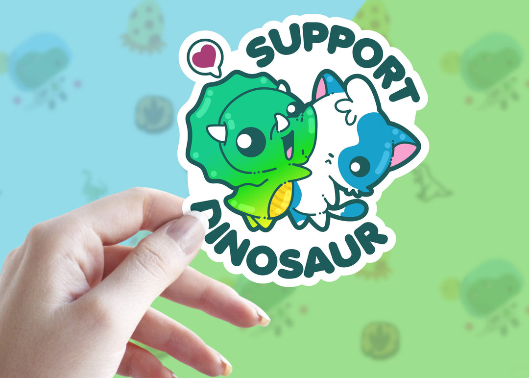 Support Dinosaur - ChubbleGumLLC