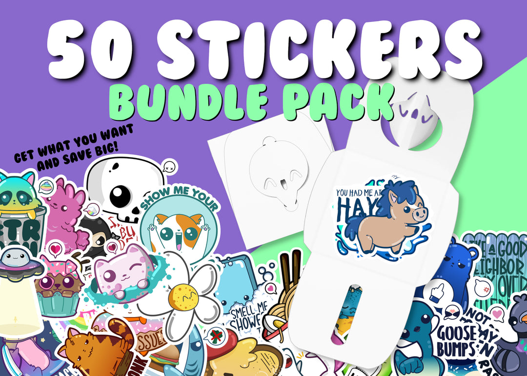 50 Sticker Pack - ChubbleGumLLC