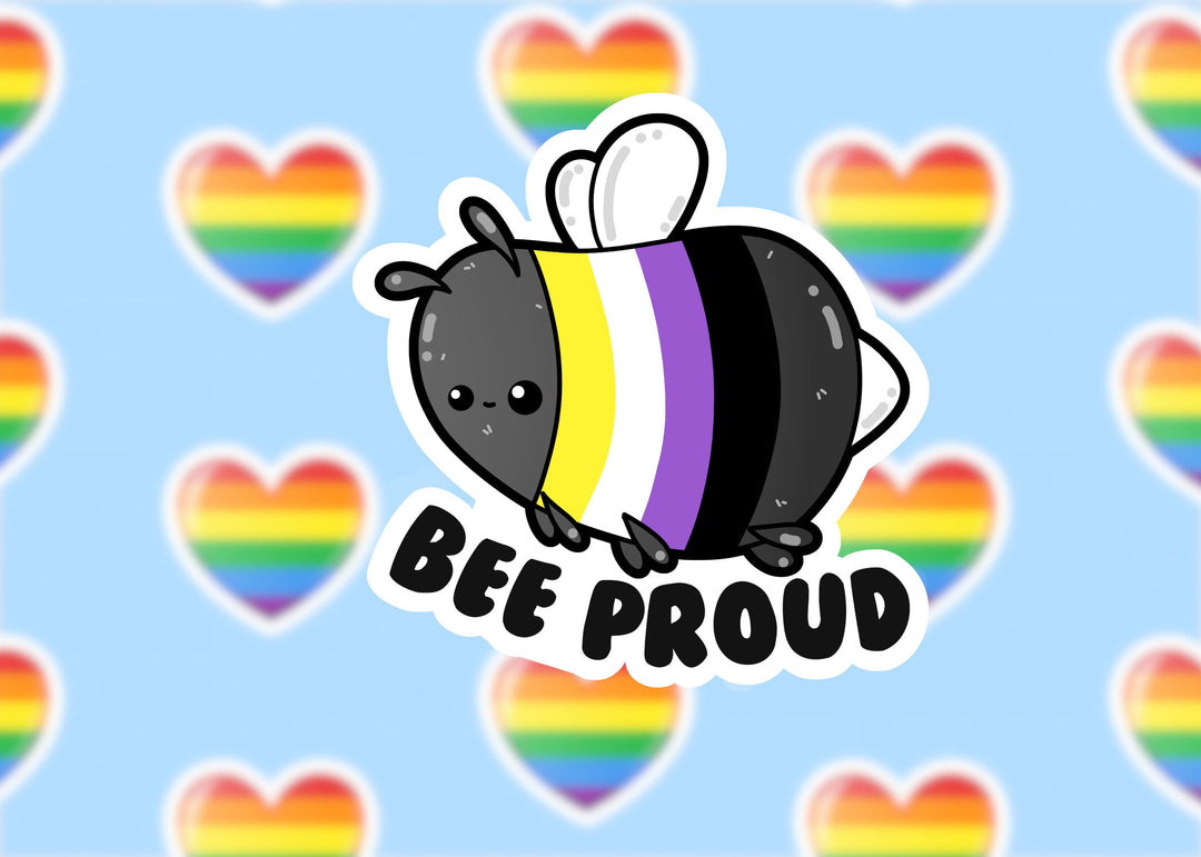 Nonbinary Bee Proud - ChubbleGumLLC