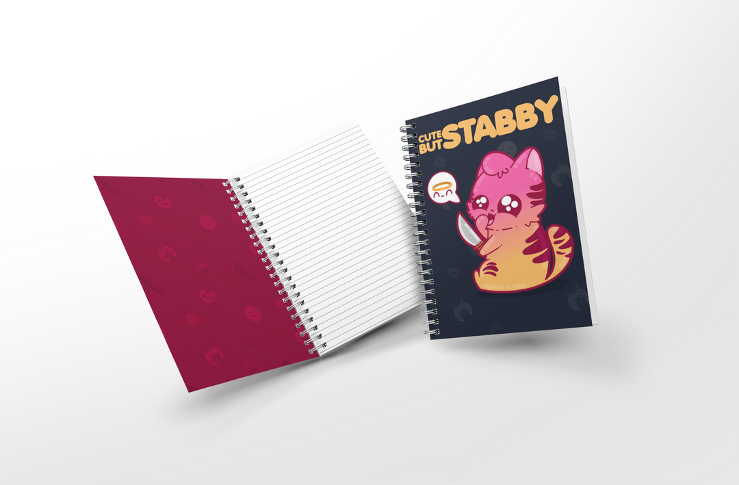 Cute But Stabby Mini Notebook - ChubbleGumLLC